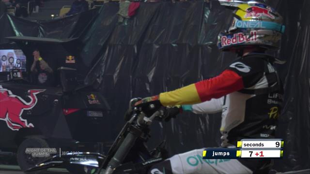 Noche de saltos Motocross : Todos los espectaculares y peligrosos saltos del campeón Luc Ackermann Noche de saltos Motocross : Todos los espectaculares y peligrosos saltos del campeón Luc Ackermann