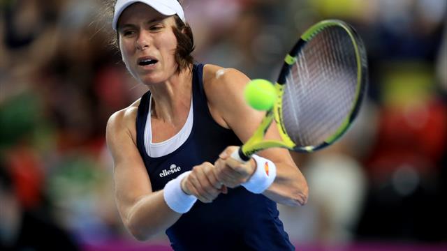 Johanna Konta fights back to see off Sloane Stephens at Italian Open