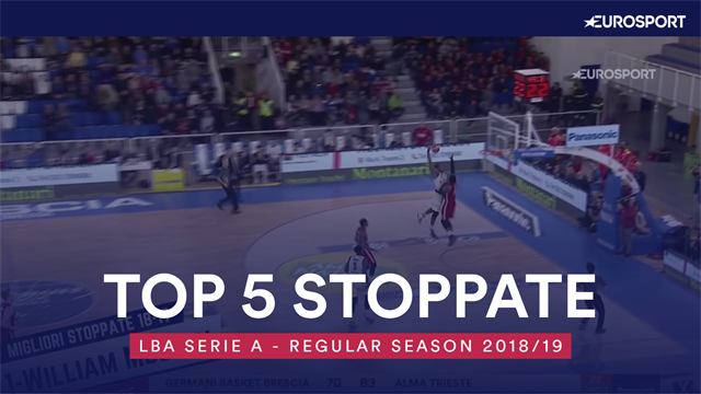 Top 5: le migliori stoppate della regular season di Serie A 2018-19 Top 5: le migliori stoppate della regular season di Serie A 2018-19