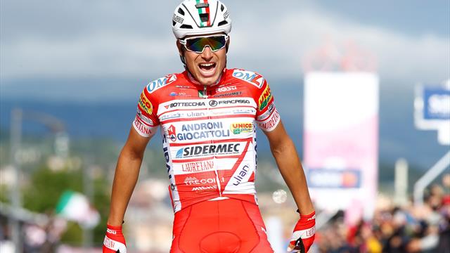 Masnada wint de zesde etappe, Conti in het roze Masnada wint de zesde etappe, Conti in het roze