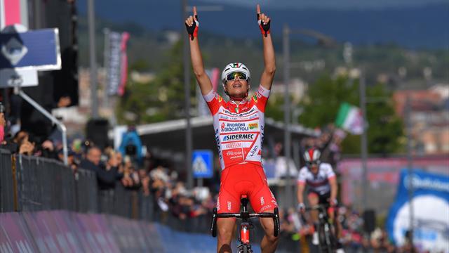 Il Giro parla finalmente italiano: a Masnada la tappa, a Valerio Conti la maglia rosa