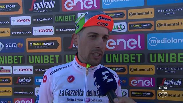 Carboni: "Volevo la vittoria, ma sono stato beffato dai Movistar. Sono felice, ho la maglia bianca" Carboni: "Volevo la vittoria, ma sono stato beffato dai Movistar. Sono felice, ho la maglia bianca"