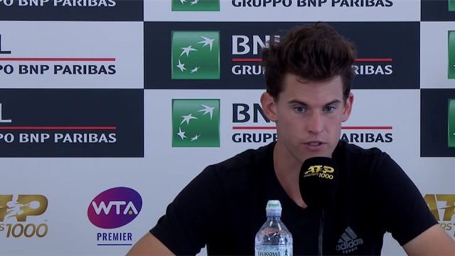 Thiem mit Wutrede in Rom: "Viele Dinge beschissen" Thiem mit Wutrede in Rom: "Viele Dinge beschissen"