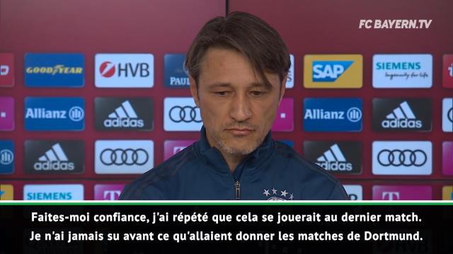 34e j. - Kovac : "J'ai répété que cela se jouerait au dernier match" 34e j. - Kovac : "J'ai répété que cela se jouerait au dernier match"