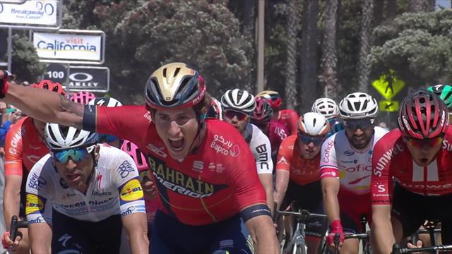 Schachmann vorn dabei: Der Sprint auf der 5. Etappe in Kalifornien Schachmann vorn dabei: Der Sprint auf der 5. Etappe in Kalifornien