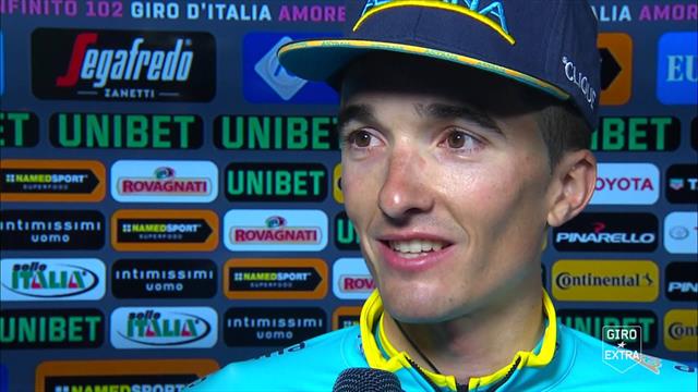 Pello Bilbao: "Tappa durissima, ci hanno provato in tanti. Grazie a Zeits e Cataldo" Pello Bilbao: "Tappa durissima, ci hanno provato in tanti. Grazie a Zeits e Cataldo"