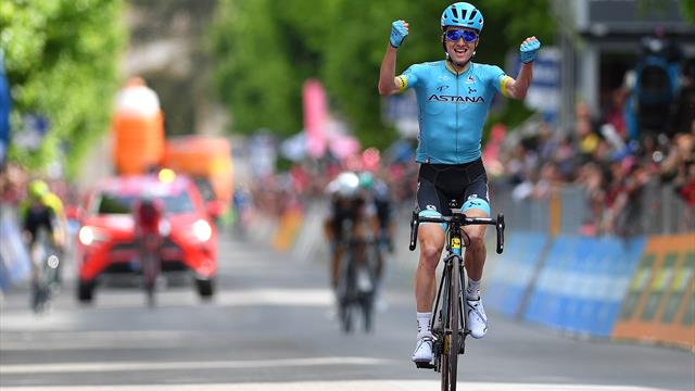 Bilbao vince in solitaria a L'Aquila: niente da fare per Formolo e Cattaneo, Conti resta in rosa