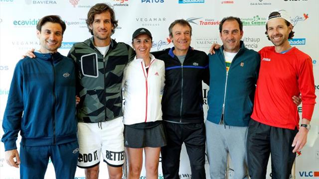 Ferrer se estrena en Valencia como veterano en un torneo con Wilander