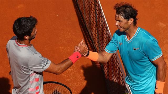 Masters Roma 2019, Verdasco-Nadal: De las dudas a las semis arrasando (4-6 y 0-6)
