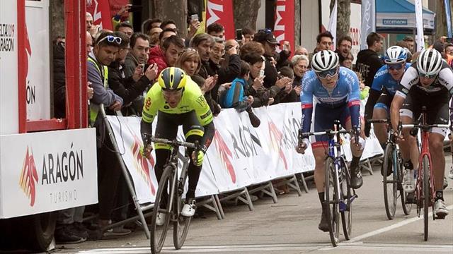Justin Jules gana en Calatayud y es el primer líder de la Vuelta Aragón