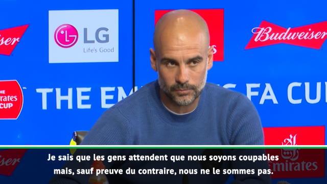 Man City - Guardiola : "Nous sommes innocents jusqu'à preuve du contraire" Man City - Guardiola : "Nous sommes innocents jusqu'à preuve du contraire"