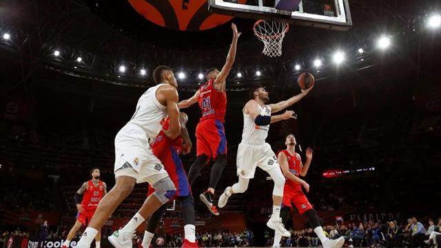 43-45. Un sólido Real Madrid aguanta la reacción del CSKA al descanso