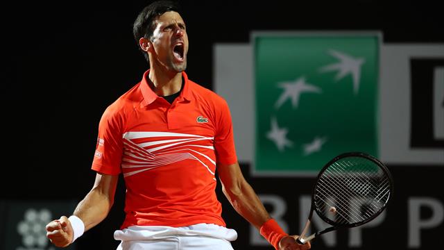 Djokovic beats Del Potro in three-set thriller in Rome