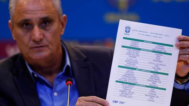 Brasil convoca a Neymar y Coutinho y no Vinicius y Marcelo para la Copa América