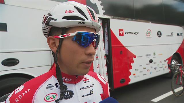 Caleb Ewan (Lotto Soudal): "Ik probeer me op mezelf te focussen" Caleb Ewan (Lotto Soudal): "Ik probeer me op mezelf te focussen"