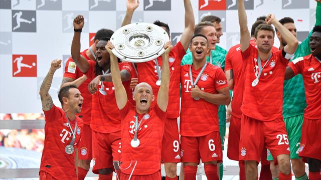 Il Bayern Monaco è campione di Germania: 5-1 all'Eintracht Francoforte con gol di Ribéry e Robben