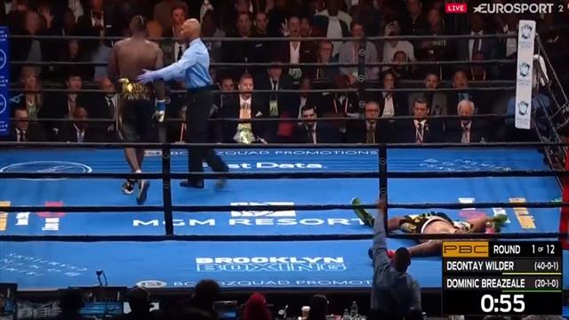 El espeluznante KO en el primer asalto de Wilder a Breazeale en el títulos de los Pesados El espeluznante KO en el primer asalto de Wilder a Breazeale en el títulos de los Pesados