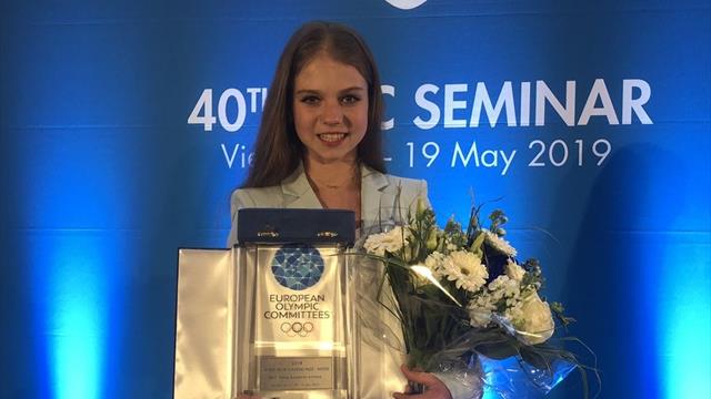 Трусова признана лучшей молодой спортсменкой Европы среди зимников