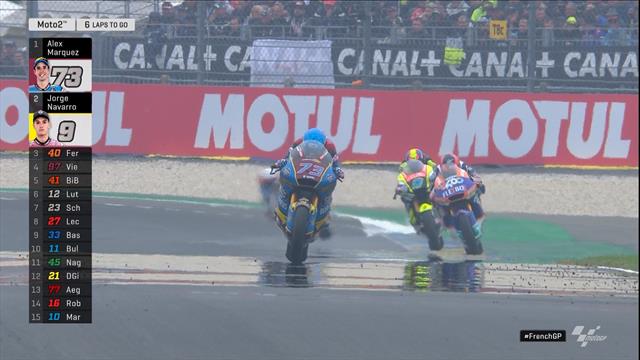 Moto2 | Alex Marquez wint in Le Mans na race vol crashes Moto2 | Alex Marquez wint in Le Mans na race vol crashes