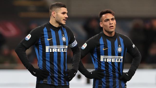 Icardi e Lautaro Martinez, all'Inter è crisi di coppia: solo 2 gol su azione nel 2019