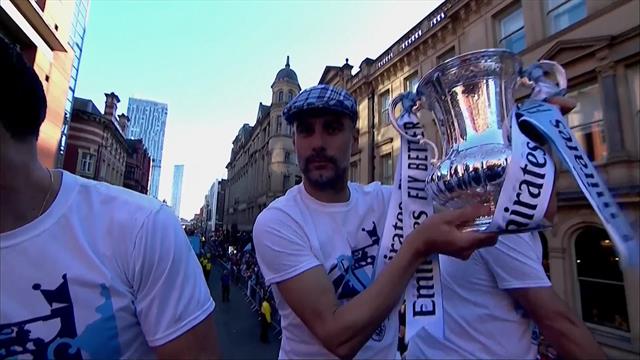 City campione, è grande festa per le strade di Manchester City campione, è grande festa per le strade di Manchester
