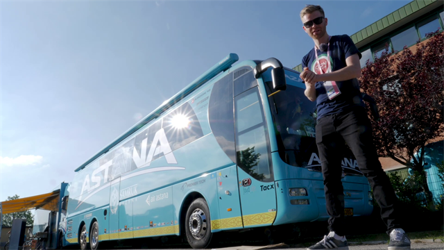 A tour of the Astana team bus at the Giro d'Italia with GCN A tour of the Astana team bus at the Giro d'Italia with GCN