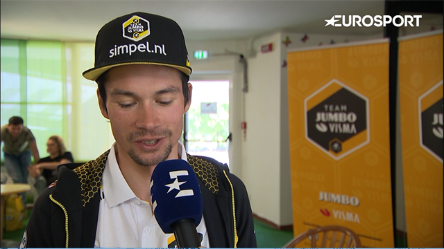 Roglic tijdens de rustdag over de rest van de Giro Roglic tijdens de rustdag over de rest van de Giro