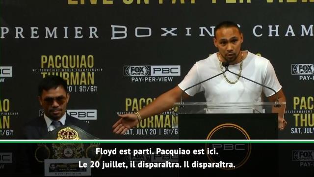 Poids welters - Thurman : '' Ce sera probablement le dernier combat de Pacquiao'' Poids welters - Thurman : '' Ce sera probablement le dernier combat de Pacquiao''