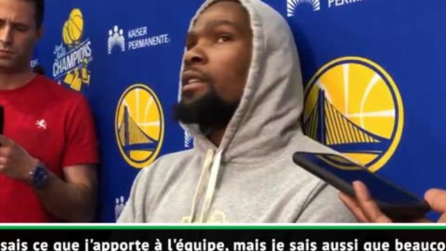 NBA - Durant refuse de penser que les Warriors soient meilleurs sans lui NBA - Durant refuse de penser que les Warriors soient meilleurs sans lui