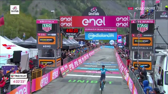 Doppio colpo Carapaz! Vince a Courmayer e si prende la Rosa. Nibali rosicchia 4" su Roglic Doppio colpo Carapaz! Vince a Courmayer e si prende la Rosa. Nibali rosicchia 4" su Roglic