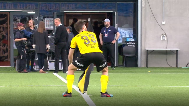 Slåssing på banen etter planting av LSK-flagg