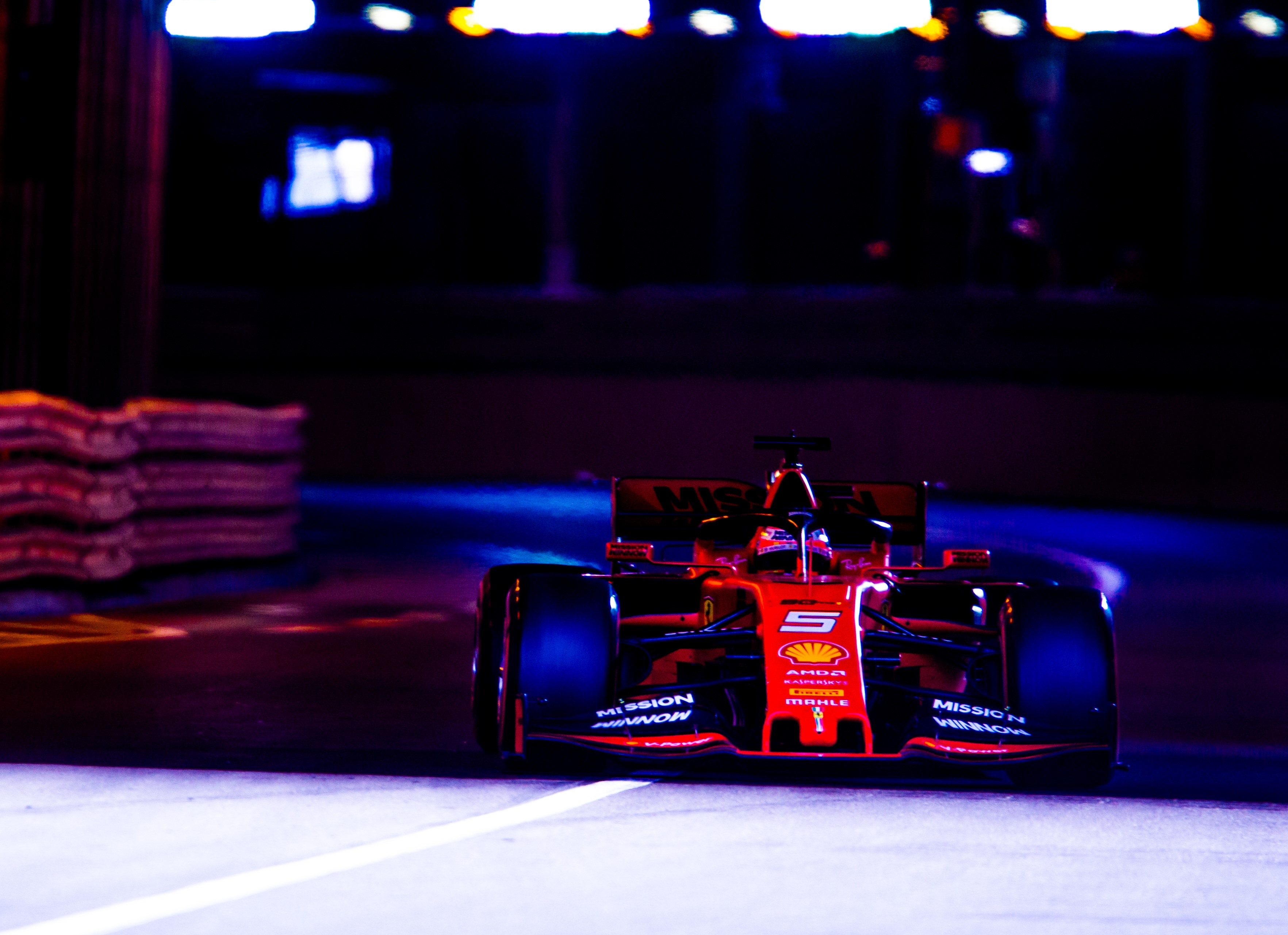 Sebastian Vettel (Ferrari) au Grand Prix de Monaco 2019