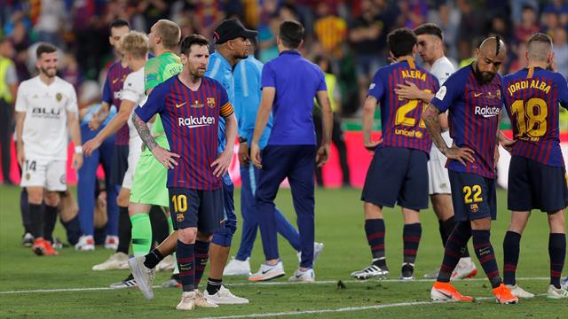Barcelona blow Double chance as Valencia win Copa del Rey final