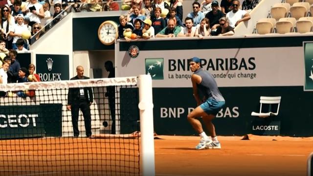 Roland-Garros 2019: El espectacular entrenamiento de Nadal en cámara superlenta Roland-Garros 2019: El espectacular entrenamiento de Nadal en cámara superlenta