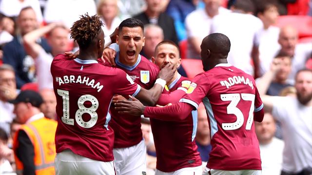 L'Aston Villa del vice John Terry supera il Derby County di Lampard e torna in Premier