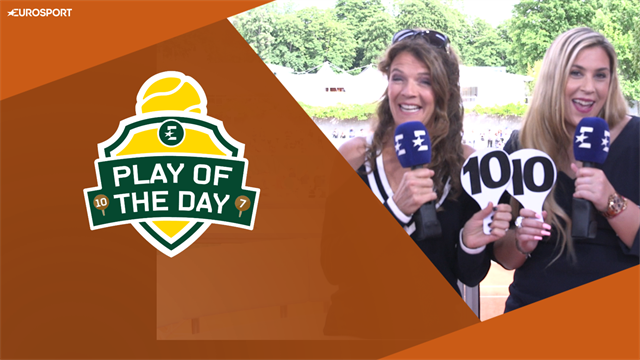 Play of the Day: Nadal hits opponent - '10 out of 10 for the smash!' Play of the Day: Nadal hits opponent - '10 out of 10 for the smash!'