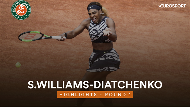 Highlights: Serena Williams laver comeback efter tabt første sæt og vinder kampen Highlights: Serena Williams laver comeback efter tabt første sæt og vinder kampen