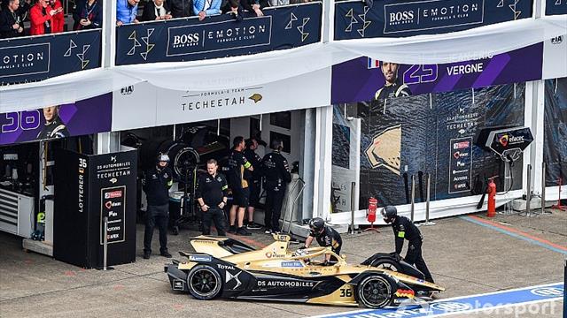 El abandono de Lotterer en Berlín, por sobrecalentamiento de la batería