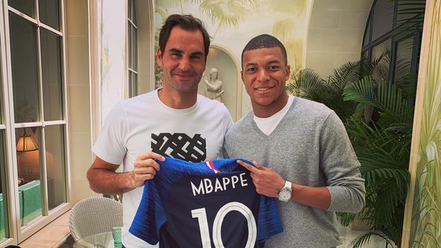 Federer a rencontré Mbappé (et n'est pas reparti les mains vides)