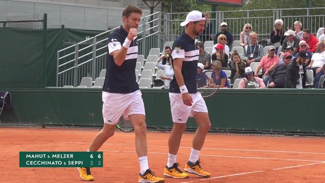 Roland Garros: Mahut/Melzer-Cecchinato/Seppi 6-2 6-2, gli highlights Roland Garros: Mahut/Melzer-Cecchinato/Seppi 6-2 6-2, gli highlights