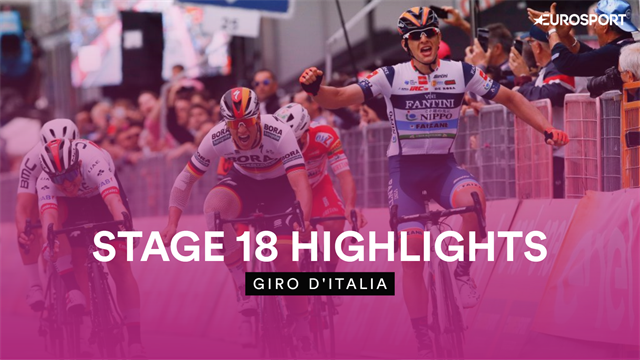 Stage 18 Highlights - Breakaway ends in thrilling finish as Cima clings on Stage 18 Highlights - Breakaway ends in thrilling finish as Cima clings on