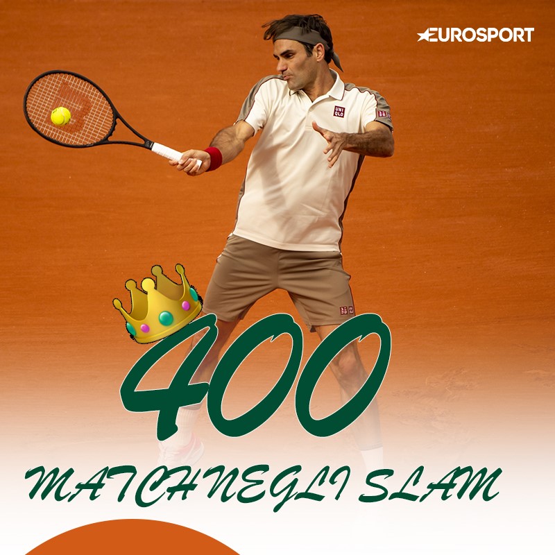 2019 Roland Garros Roger Federer 400 match