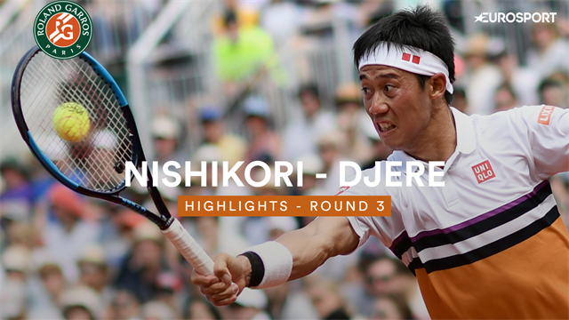 Roland Garros: Hoogtepunten - Nishikori vs Djere Roland Garros: Hoogtepunten - Nishikori vs Djere