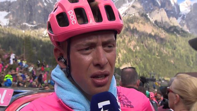 Hugh Carty: 'Het was een van de kalmste dagen deze Giro.' Hugh Carty: 'Het was een van de kalmste dagen deze Giro.'