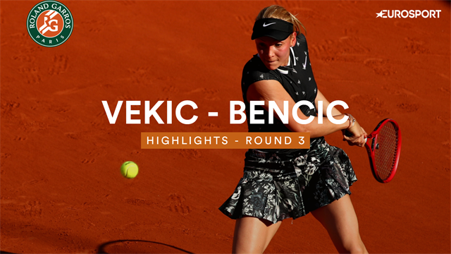 Roland Garros: Hoogtepunten Vekic vs Bencic Roland Garros: Hoogtepunten Vekic vs Bencic