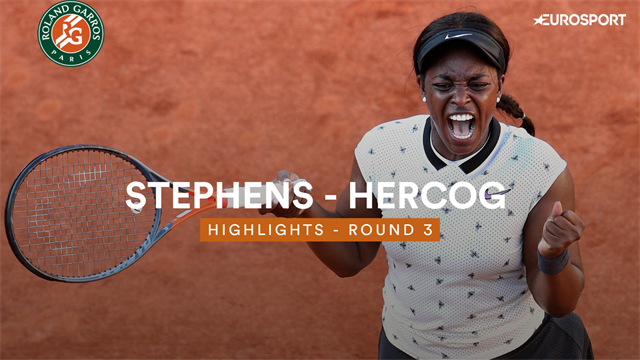 Sloane Stephens rekent in drie sets af met Hercog Sloane Stephens rekent in drie sets af met Hercog