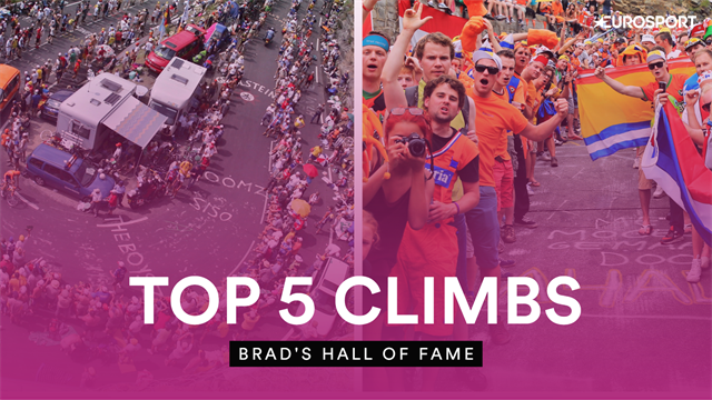 Brad's Hall of Fame - Bradley Wiggins picks his five favourite climbs in cycling Brad's Hall of Fame - Bradley Wiggins picks his five favourite climbs in cycling