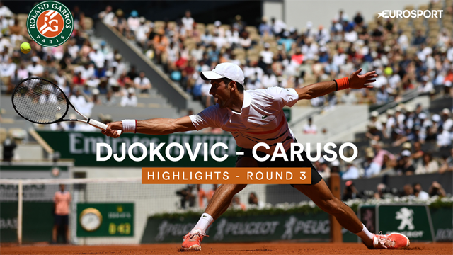 Roland-Garros 2019, Djokovic-Caruso: El calor no puede con 'Nole' (6-3, 6-3 y 6-2) Roland-Garros 2019, Djokovic-Caruso: El calor no puede con 'Nole' (6-3, 6-3 y 6-2)