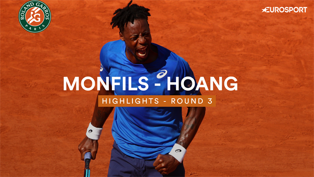 Monfils met speels gemak naar vierde ronde Monfils met speels gemak naar vierde ronde