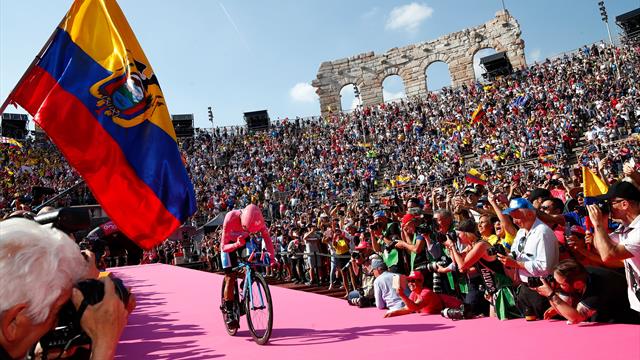 Richard Carapaz wint de Giro d'Italia! Richard Carapaz wint de Giro d'Italia!